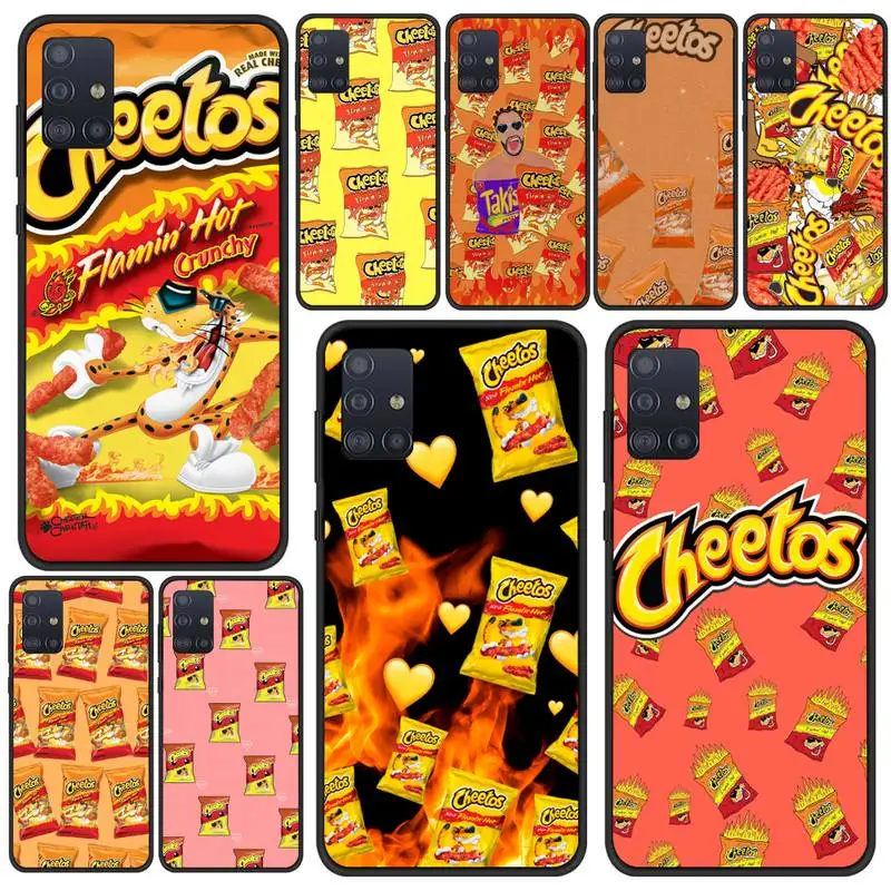 

Food Cheetoes Brand Phone Case For Samsung S21 S6 S7 Edge S8 S9 S10 S20 Ultra 5G Plus Cover Fundas Coque