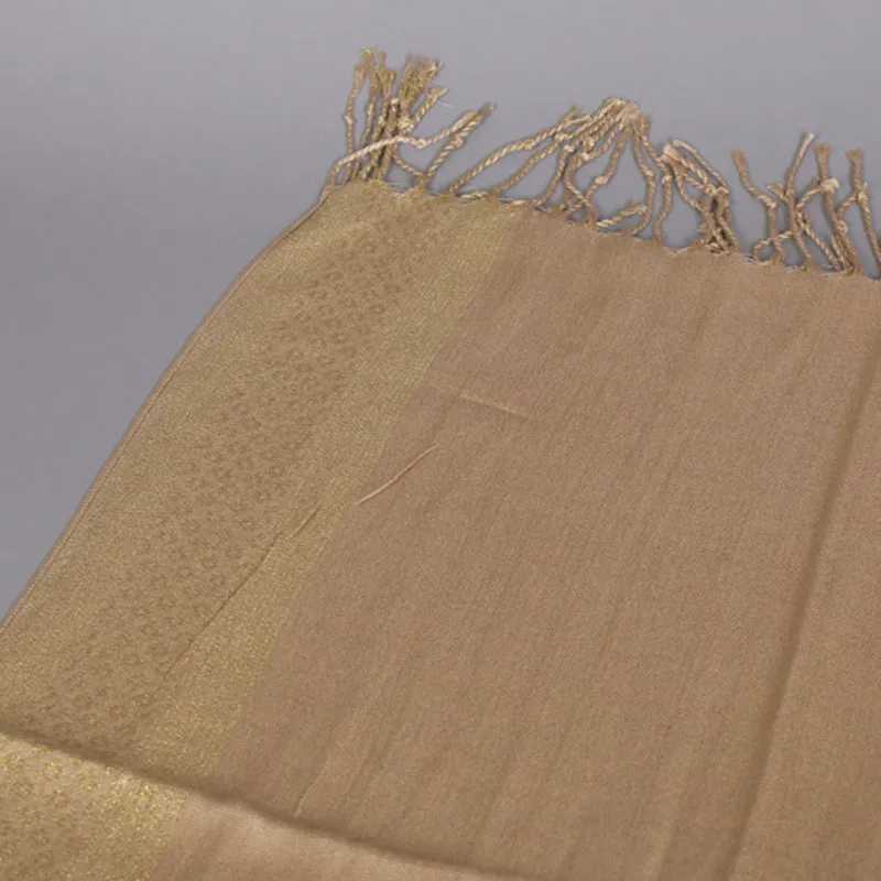 Новинка 2020 Женский Золотой хлопковый однотонный мусульманский головной платок