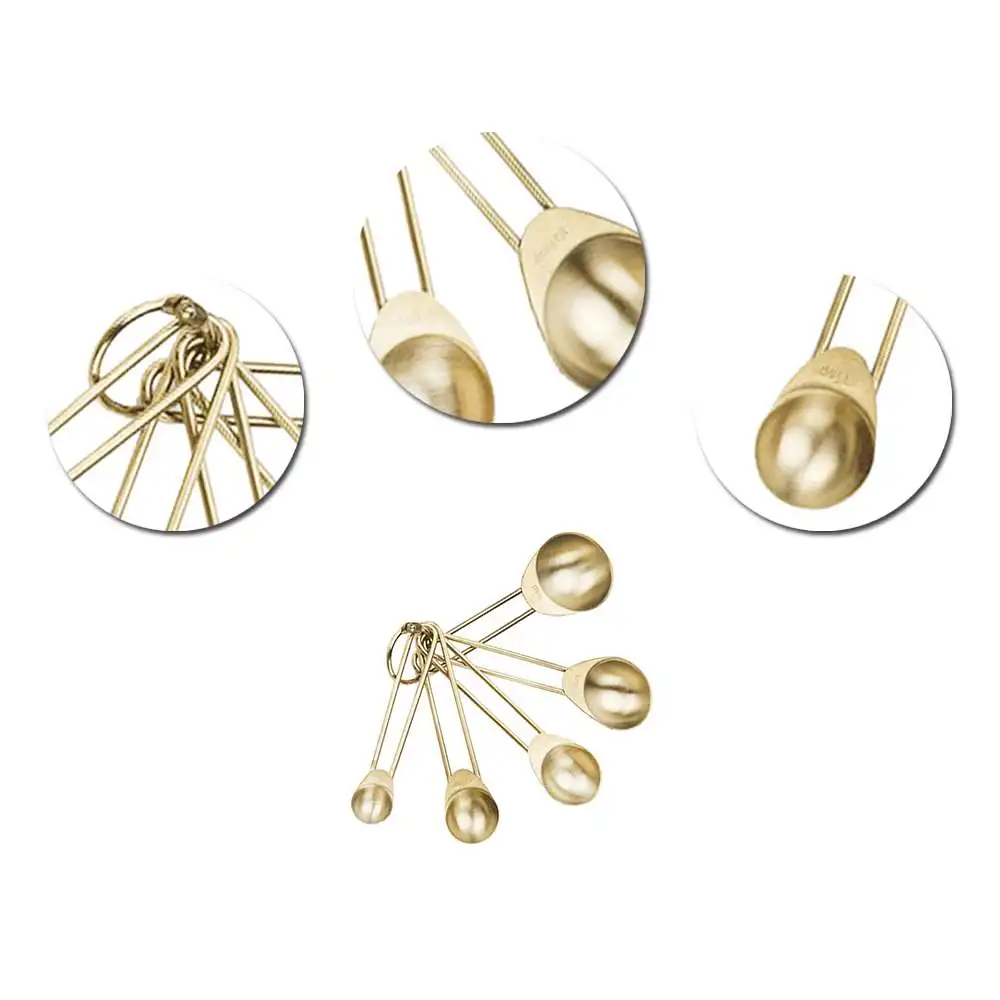 

1 Set Stainless Steel Baking Spoon Kits Measuring Cup Spoons Accessories Household Cooking Tools Kitchen Utensils Supplies