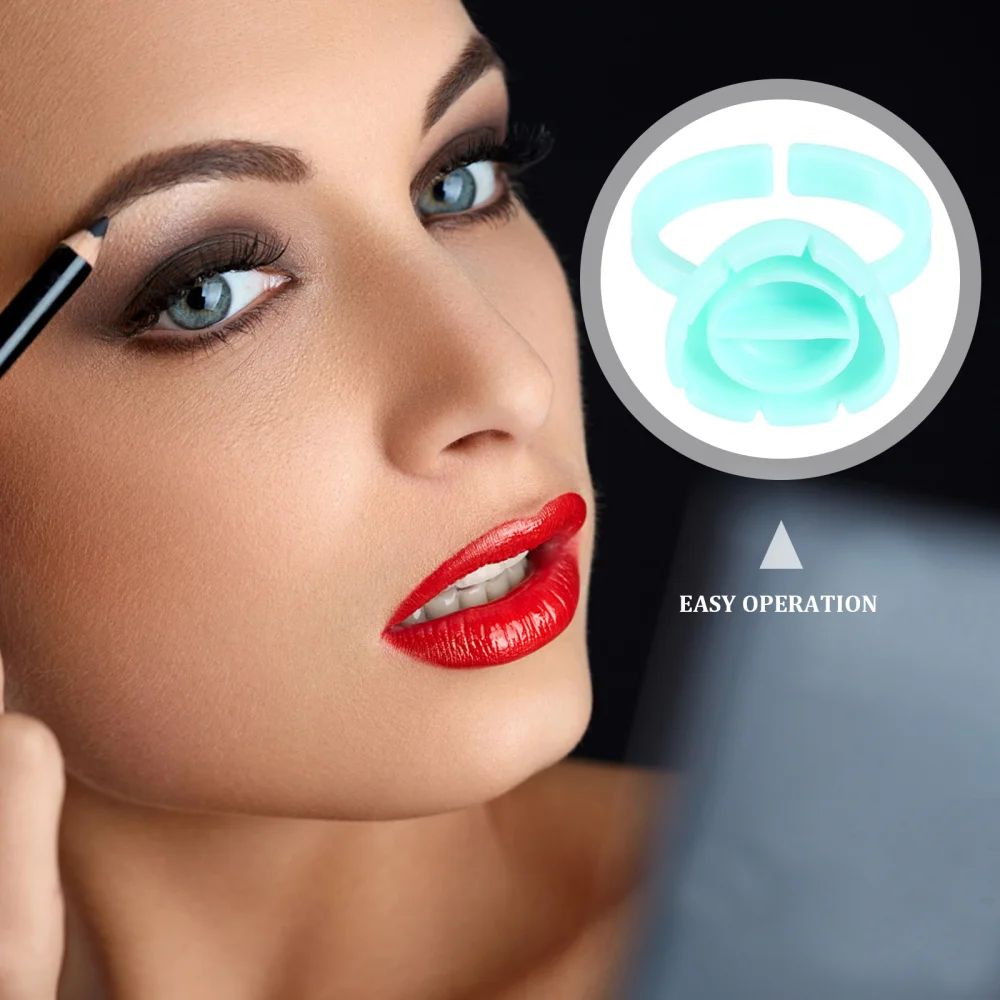 

100pcs Eyelash Extension Pigment Cup Ring Embroidered Ring Cup Makeup Supplies