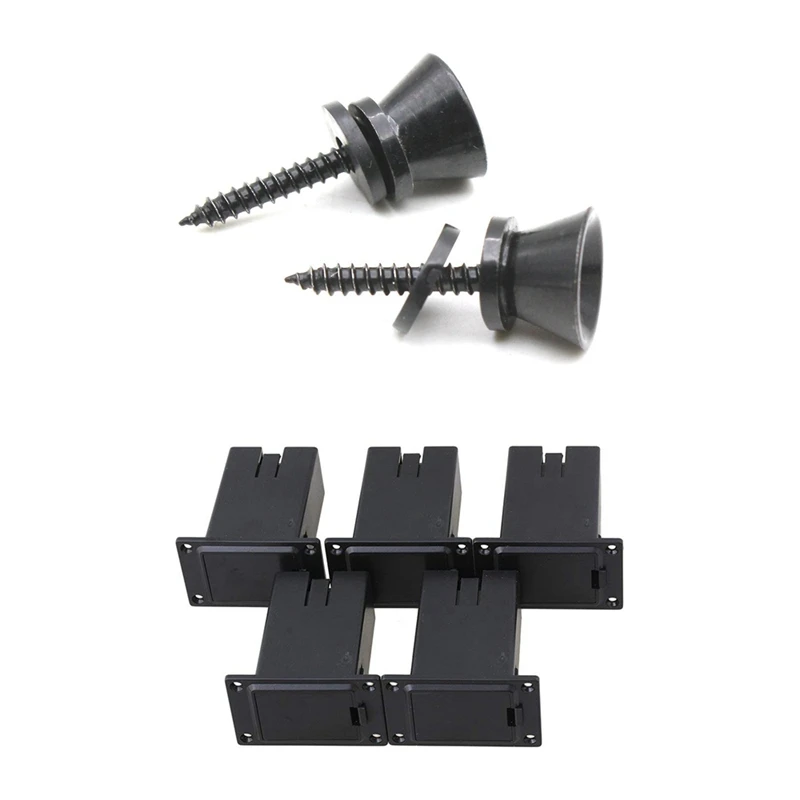 

Замок для гитарного ремня 2 шт., металлические штифты Peg & 5X, черный держатель для гитары 9 В, активный звукосниматель басов для гитары