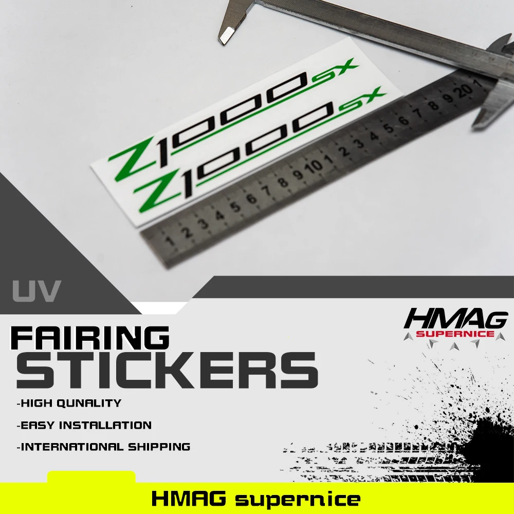 

Fo Kawasaki Z1000SX Z1000 SX Motorcycle Fairing Upper Fairing Decals Stickers 3M Sticker 1Pair