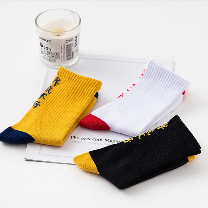 3 цвета оригинальный дизайн китайские персонажи хип хоп уличный стиль