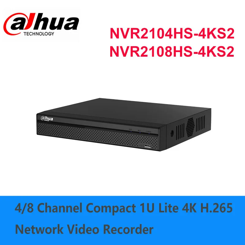 

Dahua hot sale 8 Channel Compact 1U Lite 4K H.265 Network Video Recorder NVR2108HS-4KS2