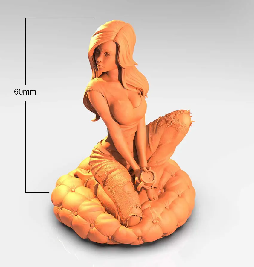 

60mm Resin Model Kits Pretty Lovely Girl Unpainted No Color RW-033