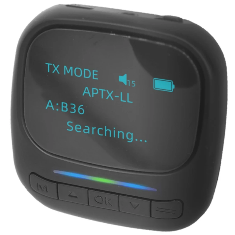 

Bluetooth 5,0 o передатчик приемник Oled дисплей aptxLl 3,5 мм беспроводной адаптер AuxJack для телевизора автомобиля ПК
