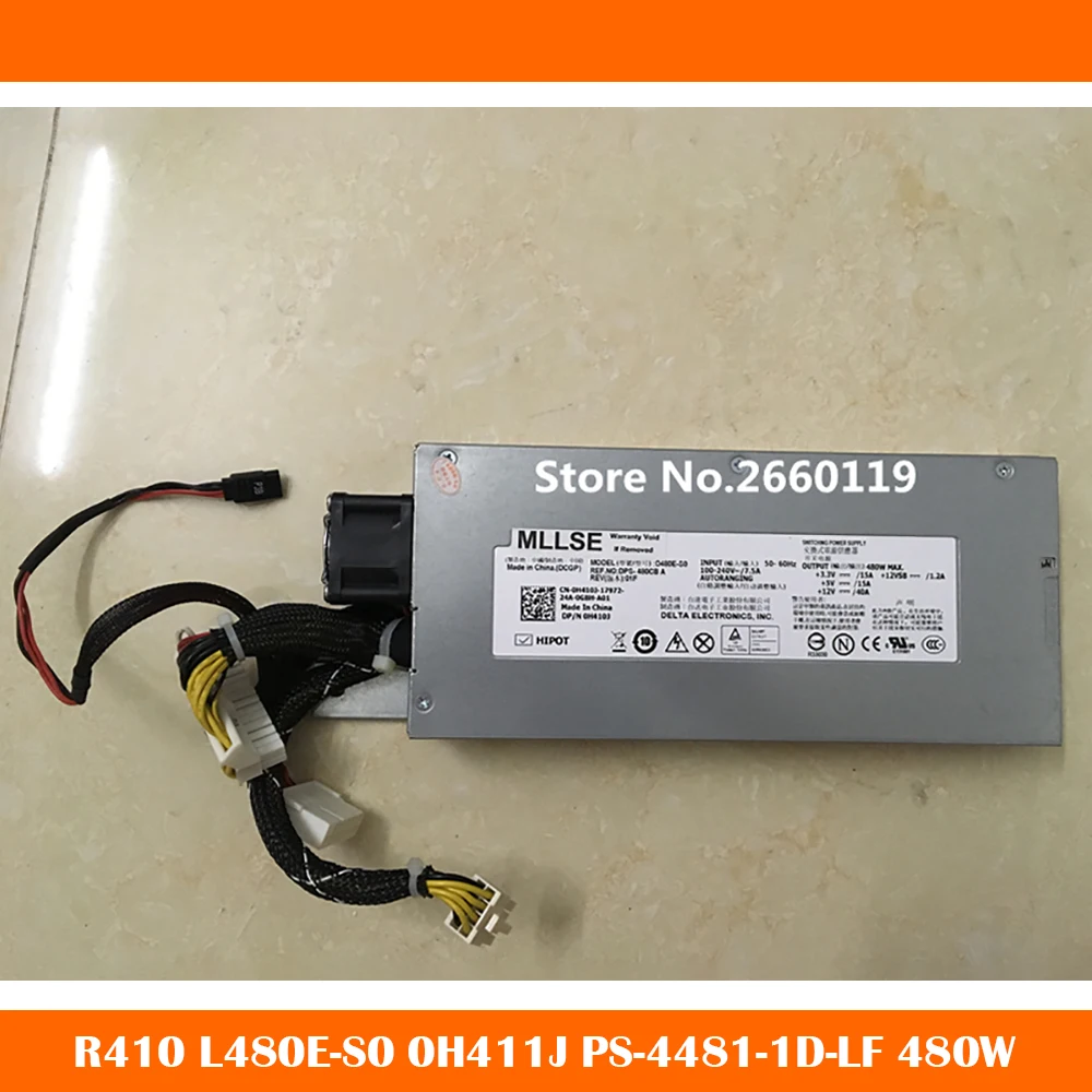 Для R410 L480E-S0 0H411J PS-4481-1D-LF 480W серверный блок питания будет проверен перед отправкой