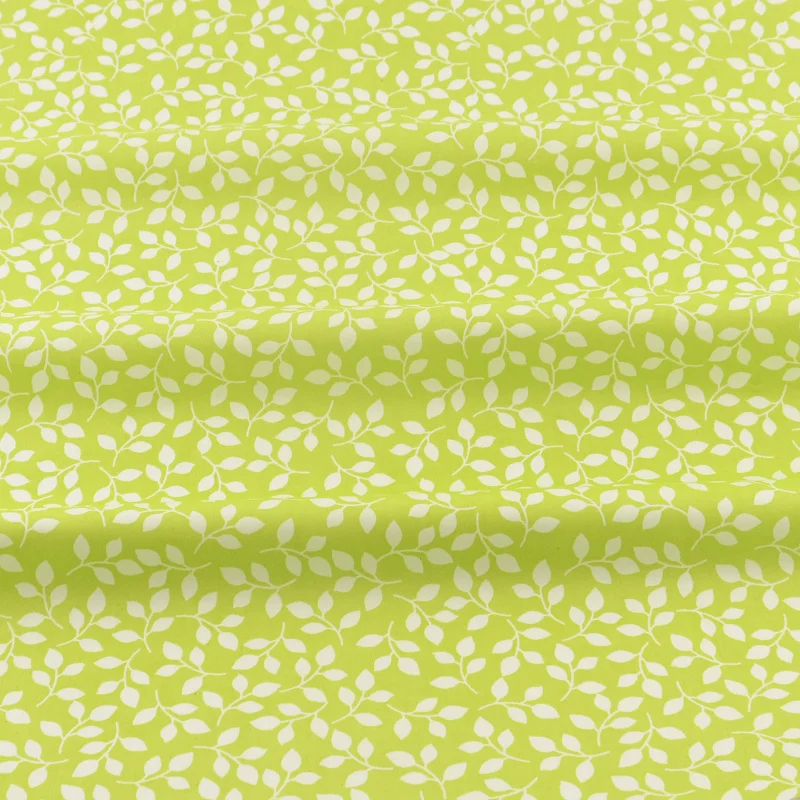 Ветви деревьев дизайнерская хлопковая ткань зеленые Саржевые ткани украшение