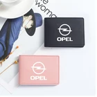 Для opel insignia astra j h g corsa zafira ультра-тонкий водительских прав крышка из искусственной кожи вождения автомобиля документов кредитной держатель для карт