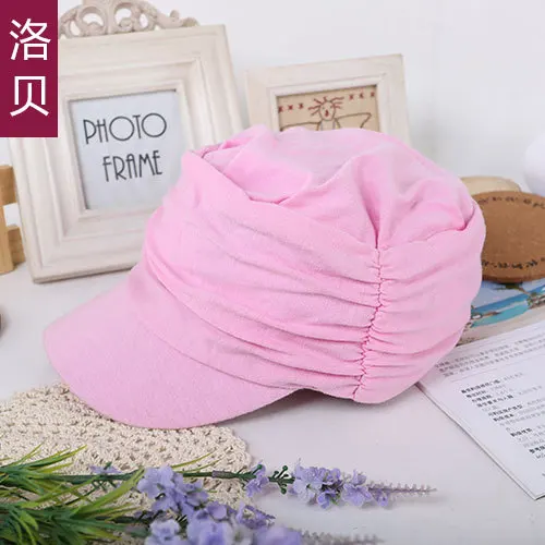 

Hot New Style Korean-style-Pleated Beret Flat Cap Summer Versatile Fashion Models WOMEN'S Duckbill Hat