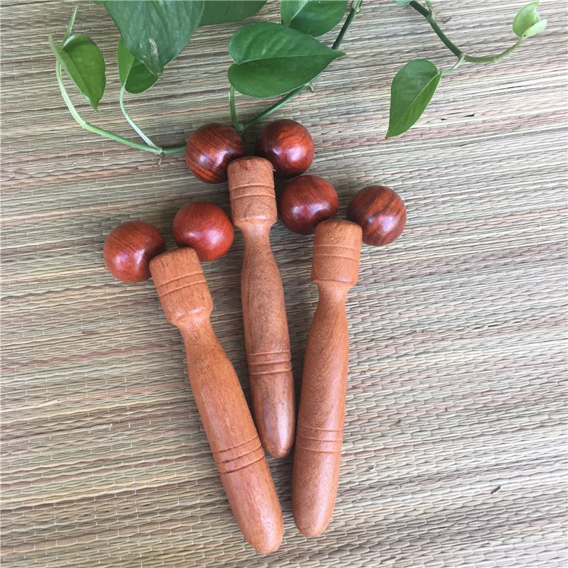 1 шт. деревянный роликовый лифтинг для лица двойной массажный массажер шариковый