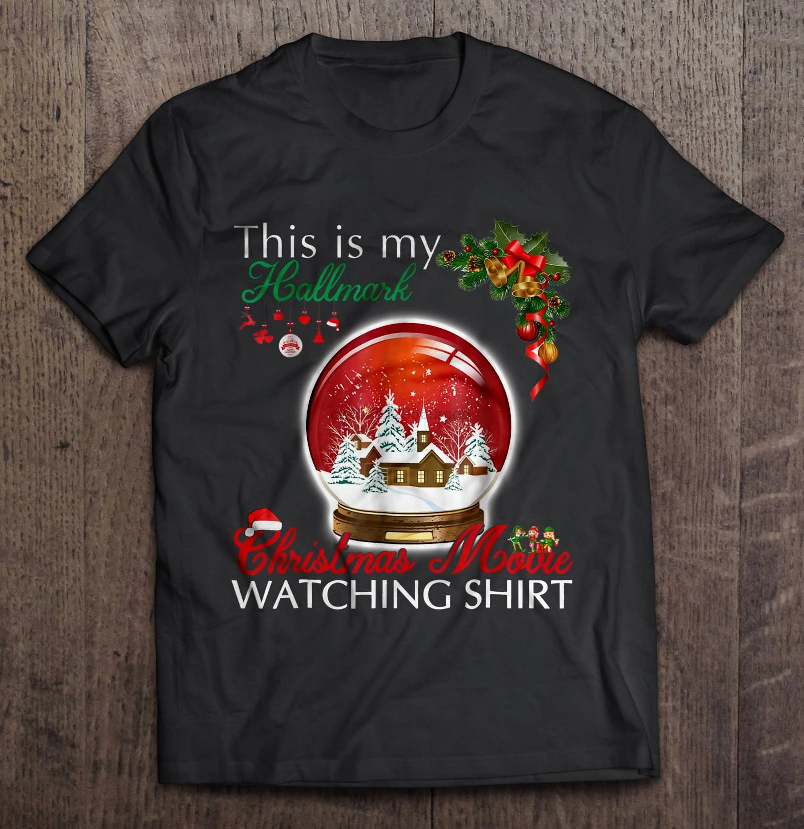Мужская футболка This Is My Hallmark Рождественская для просмотра фильмов
