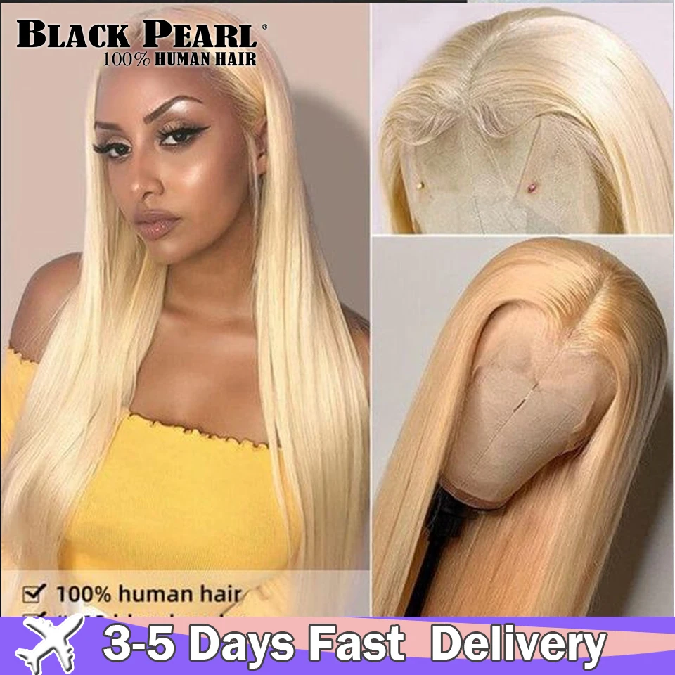 

613 Honey Blonde Color Remy Brazilian Body Wave Lace Front Human Hair Wig 13*6 Lace T Part Lace Frontal Wigs for Black Women