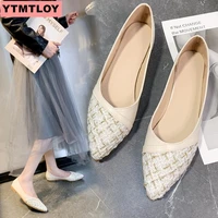 size 35 40 womens flat shoes 2019 shallow mouth solid color flat shoes set of feet flat shoes comfortable womens shoes
