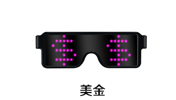 Sunglasses Light Christmas DIY APP Luminous Flash Bluetooth Glow Party Glasses lingual Led Modes Decorations Dropshipping