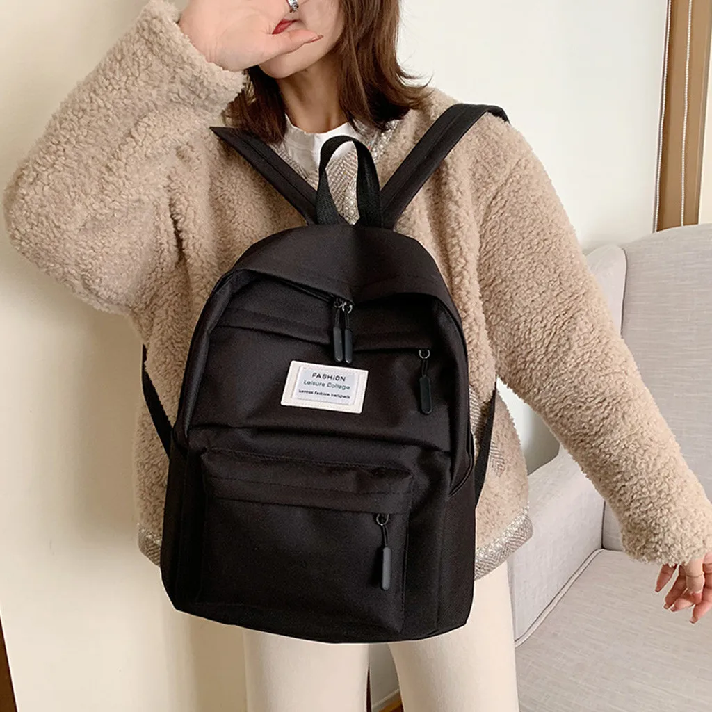 Модный рюкзак женские летние сумки дикие цвета на молнии Большой Вместительный