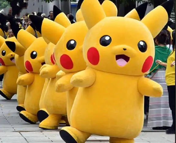Покемон талисман PIKACHU костюм нарядное платье наряд на Хэллоуин Карнавальный Аниме Покемон классический мультфильм для взрослых милые трусы с рисунками для детей, детские костюмы