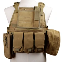 tactical molle chest rig plate carrier military vest with magazine pouch airsoft hunting army armor police vest accessories