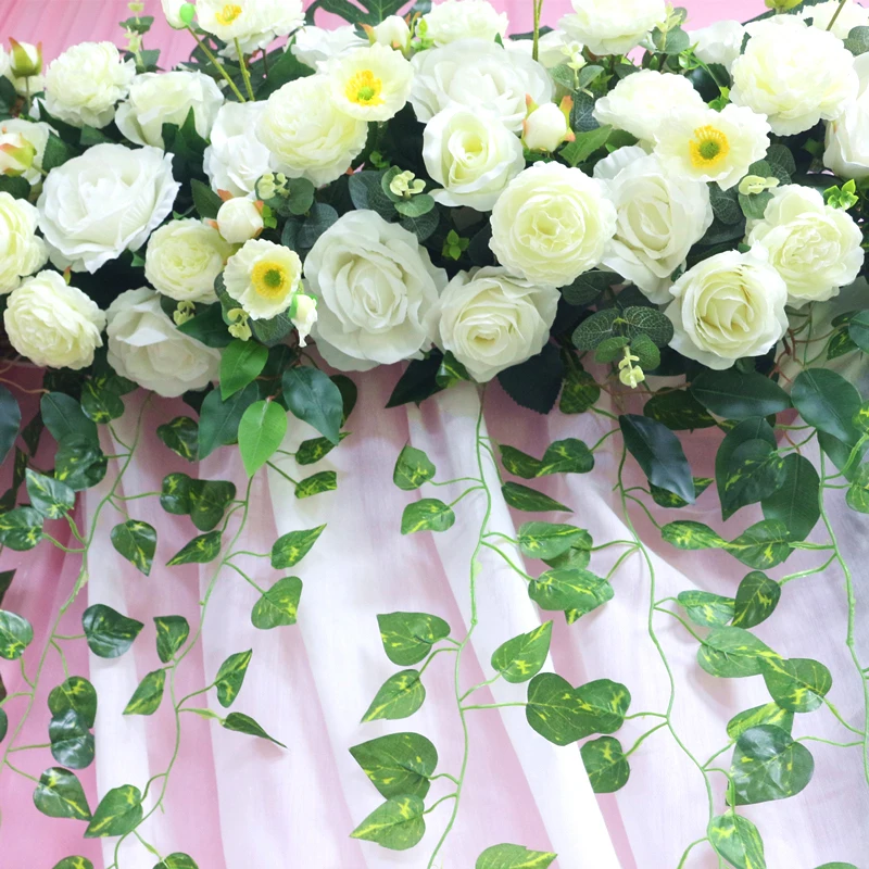 JAROWN искусственный цветок Роза черепаха лист со шлейфом зеленое растение ряд