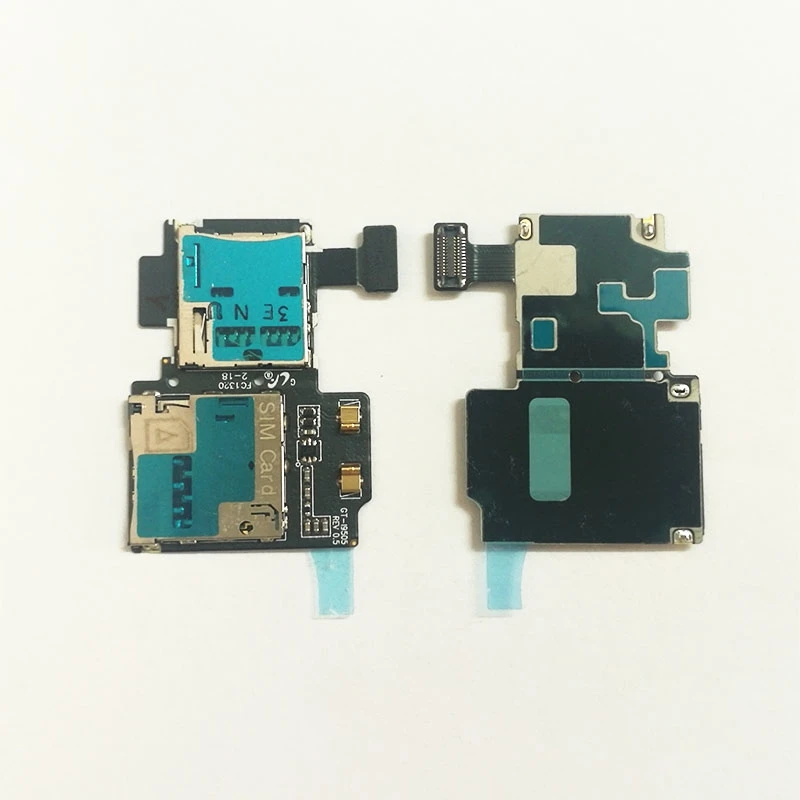 Для Samsung Galaxy S4 i9500 i9505 Micro SD SIM слот Держатель считыватель карт гибкий кабель|Шлейфы
