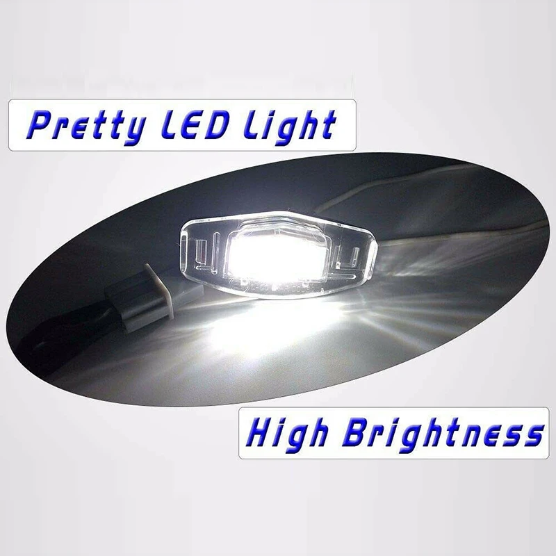 

Replacement License Plate Lights 2pcs For Acura TL TSX MDX Honda Civic Accord Lamp White DC 12V