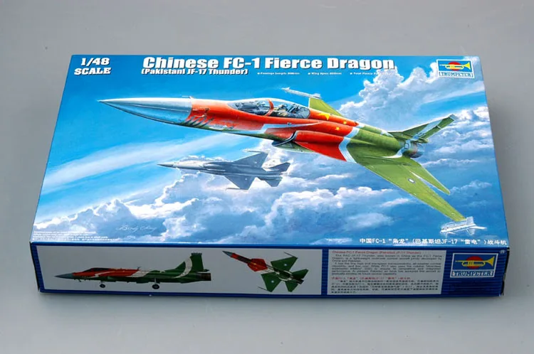 Модель Trumpeter 02815 1/48 Китай яркий дракон пакистанский стиль боевой самолет грома