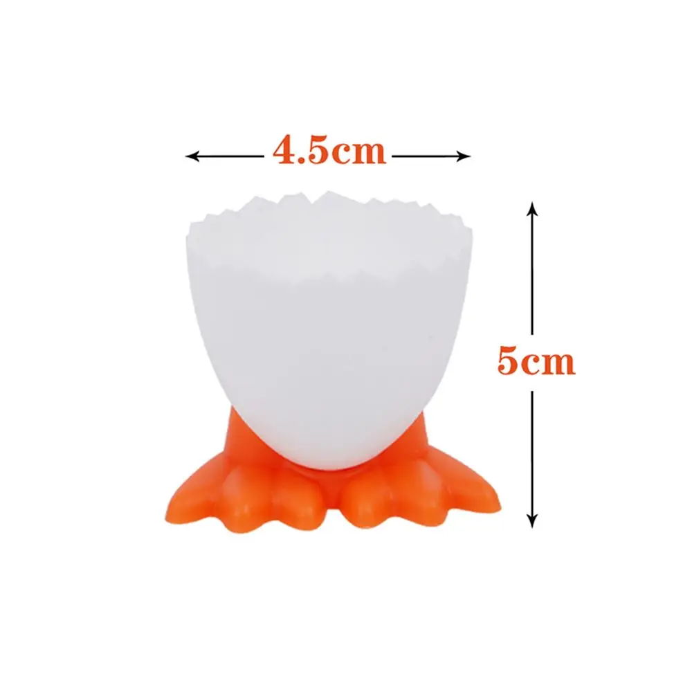 1/2/4Pcs New Cute Creative Egg Cup Holder with Feet Design Opener Separator Boiled Container Kitchen Supply Cooking Tool |