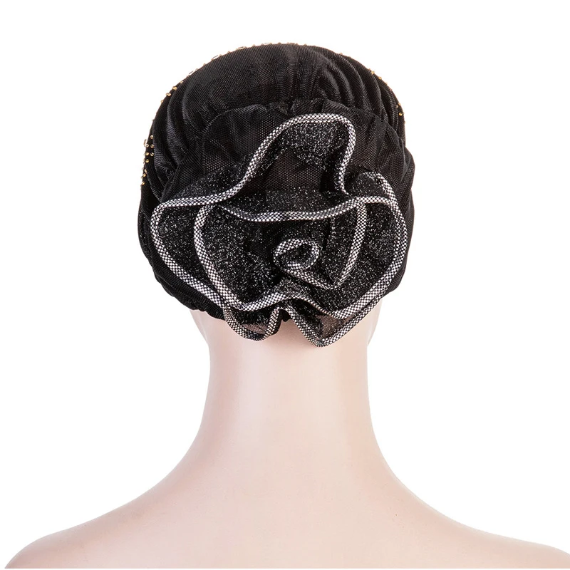 Цветок мусульманский женский хиджаб Underscarf выпадения волос химиотерапия шляпа