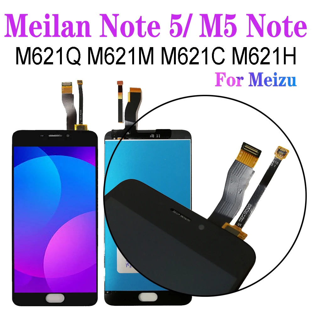 ЖК дисплей Meilan Note 5 для Meizu M5 M621Q M621M M621C M621H сенсорный дигитайзер Датчик в сборе