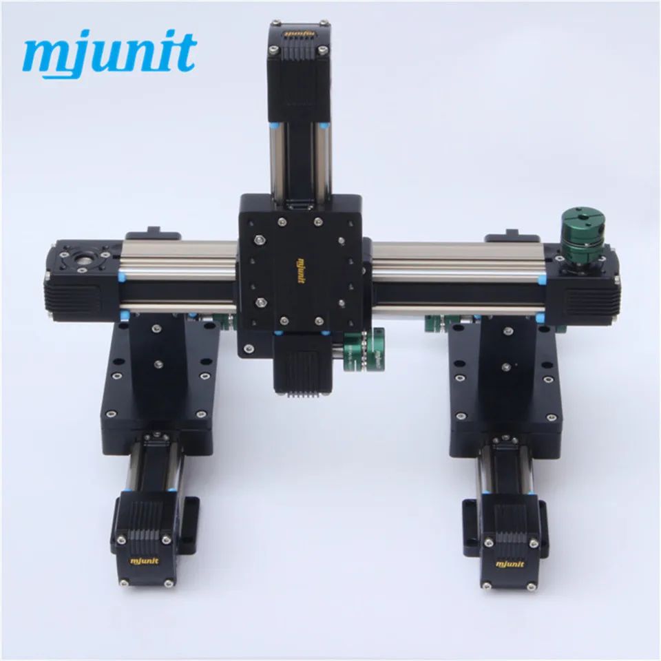 

mjunit xyz 3 axis linear slide module for glue dispensing, motion gantry synchronous high-speed belt guide rail