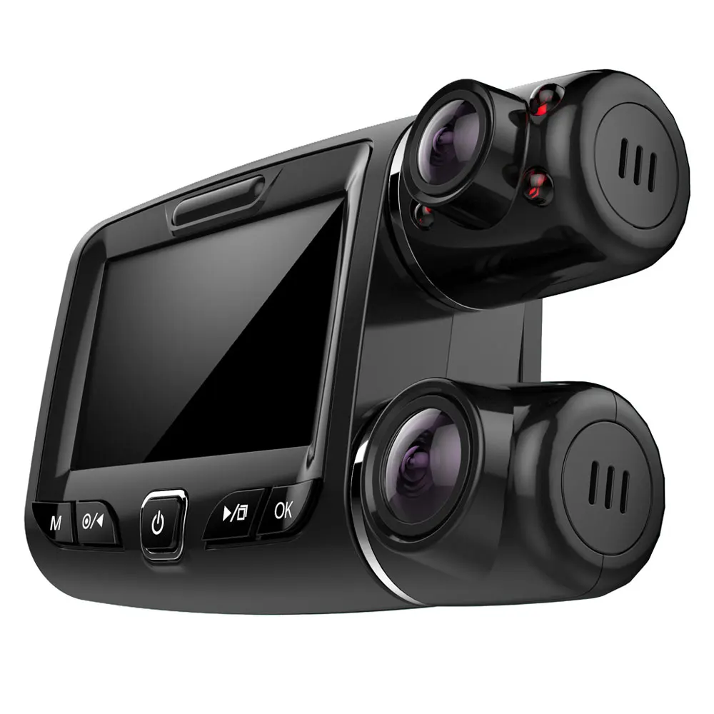 

2020 car dvr driving recorder newest car 3-channel camera front,inside and rear dash cam gps wifi