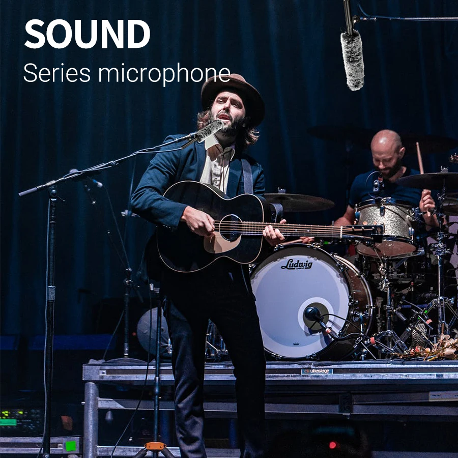 

MAMEN Hand-held Microphone Outdoor Interview Microphone Video Recording Super-directional Live Broadcast Video Microphone