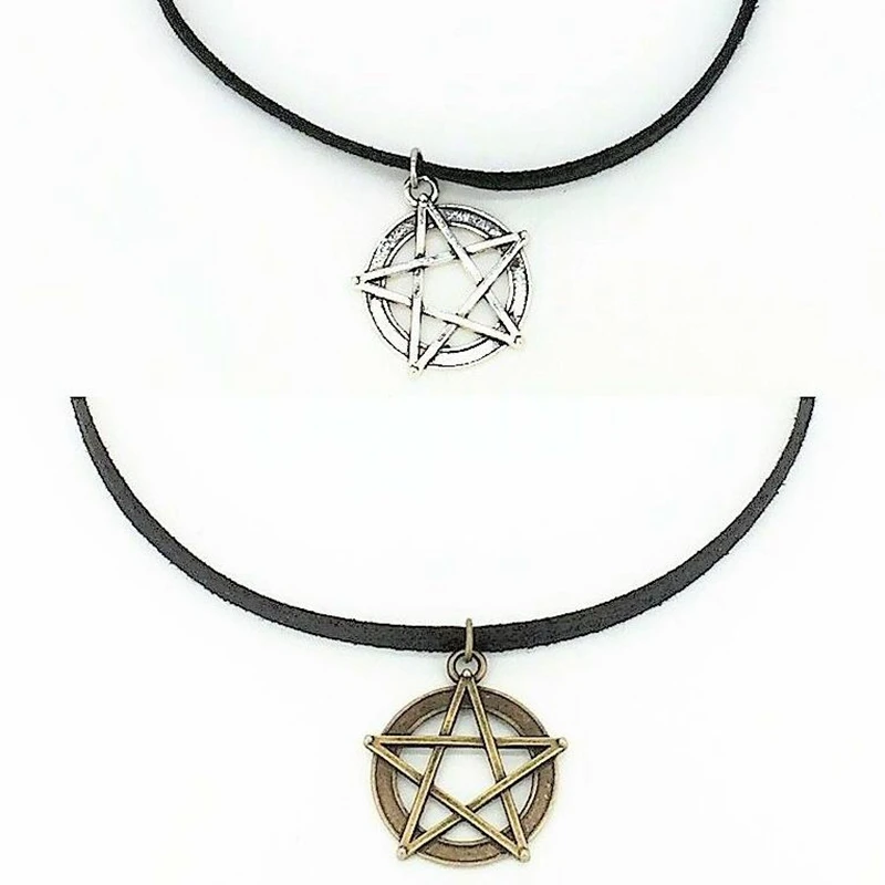 Женское ожерелье с подвеской пентаграммой|pendant jewelry|jewelry womenbullet necklace |