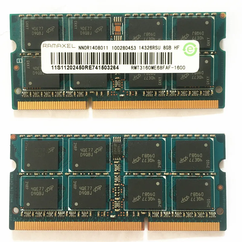 Оперативная память Аксель DDR3 8 Гб 1600 МГц PC3L 12800S RMT3160ME68FAF 1 35 V ddr3 ПАМЯТЬ