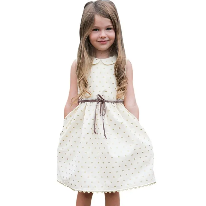 New Fashion Girls Dress Kids Baby Sleeveless Princess Party Pageant Dresses With Waistband | Детская одежда и обувь