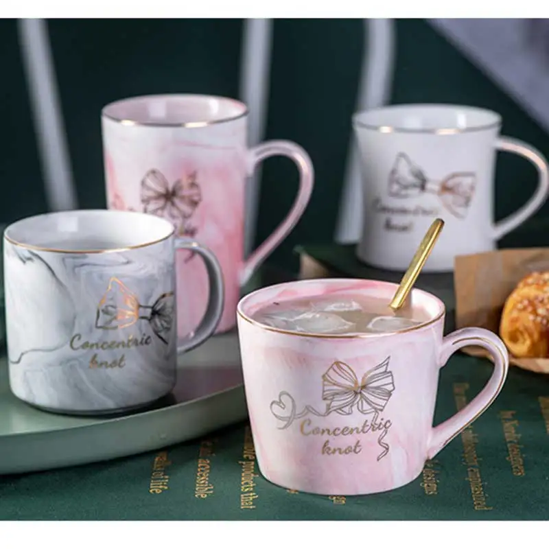 

Ceramic Nordic Mug Cup Marble Texture Large Capacity Drinking Tea Coffee Cup for Home Office Cafe Mug Teaware Coffee Cup Teacup