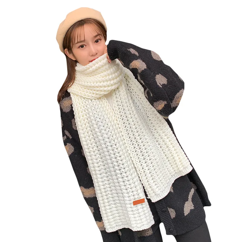 

Winter Warm Long Knitting Scarf Women's Thick Scarves