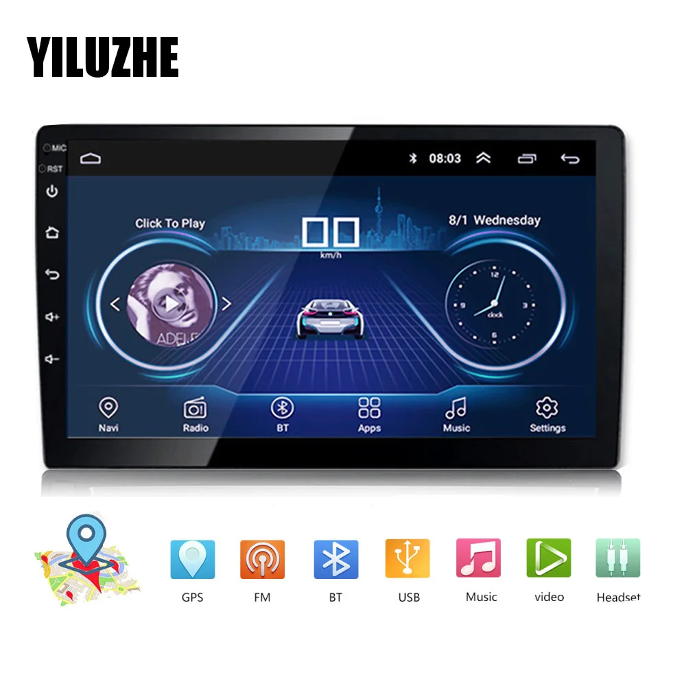 9 ''/10 1'' Android 1 четырехъядерный автомобильный радиоприемник gps навигация