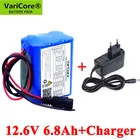 VariCore 12V 6.8Ah 6800mAh 18650 литий-ионный аккумулятор PCB защитная пластина CCTV Cam Монитор UES + 12,6 V 1A зарядное устройство