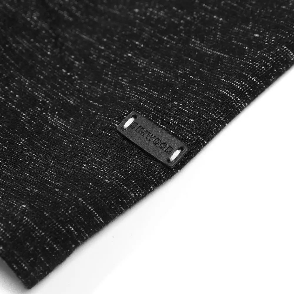 SIMWOOD Мужская футболка с длинным рукавом осень зима 2020 меланжевые топы высокого