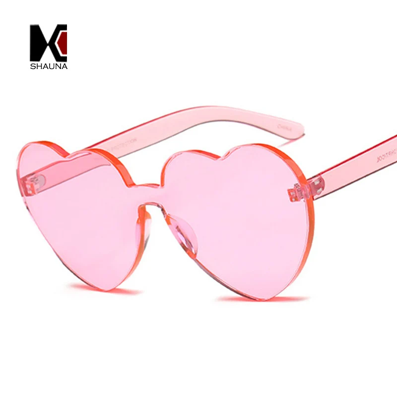 Женские очки шауна негабаритный яркие цвета с сердечками модные толстыми