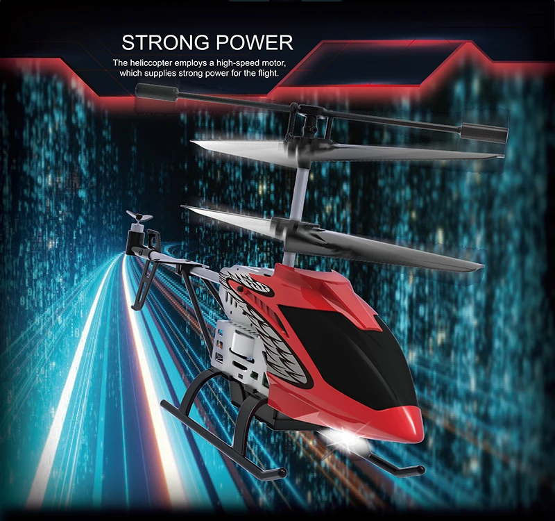 Детский вертолет 2 4G RC со светодиодным светильник Радиоуправляемый летательный