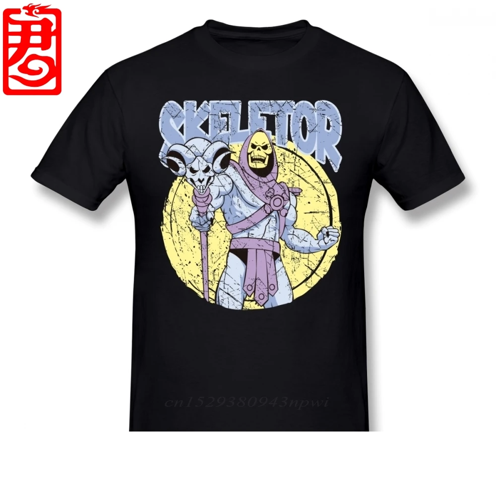 Скелетор футболка скелетор забавная с коротким рукавом рубашка для мужчин