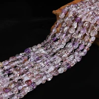 natural super seven gravel gemstone loose stone 5 7mm for necklace bracelet diy jewelry making 15inch strand