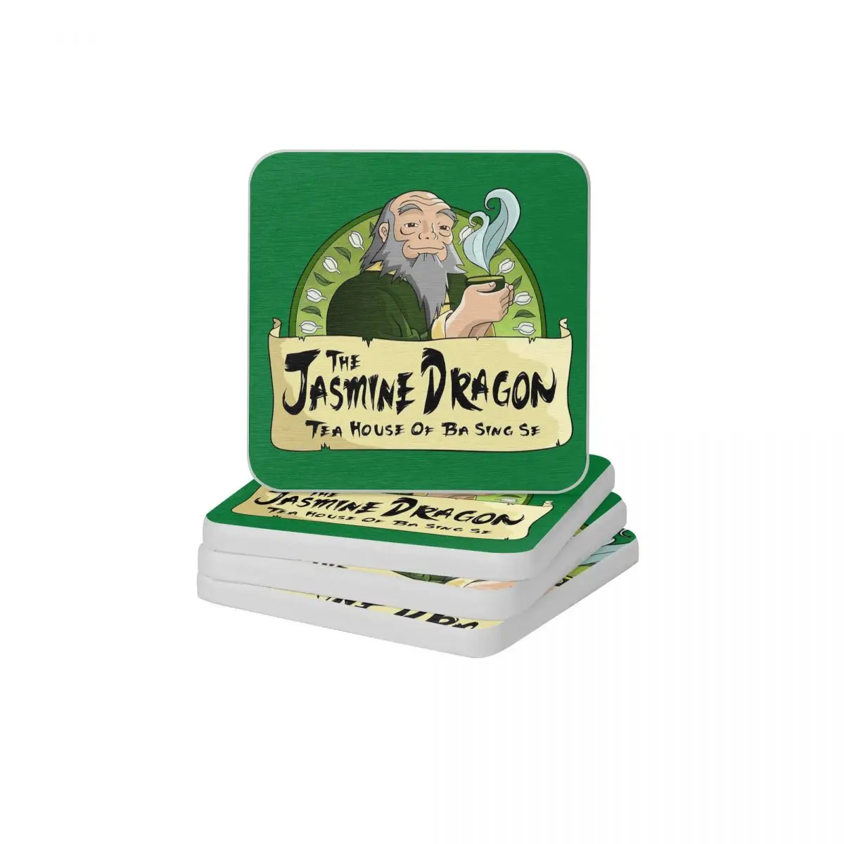 

The Jasmine Dragon Tea House Diatom Square Round Coaster Water Absorption Cup Bonsai Mat Soap Toothbrush Pad 10x10cm