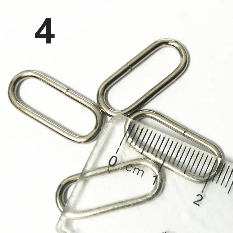 NO4 20mm Silver 50 шт. металлическое овальное кольцо пряжки для наручных часов аксессуары для рукоделия Швейные 16 мм 20 мм 25 мм 32 мм 35 мм 38 мм 50 мм 65 мм кожаные сумки с заклепками - Цвет: NO4 20mm Silver