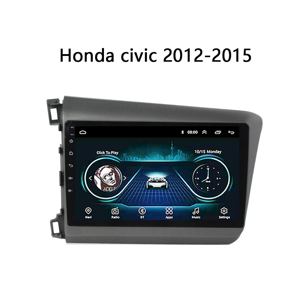 Автомагнитола для Honda Civic 2012 2013 2015 мультимедийная система plug and play поддержка bluetooth