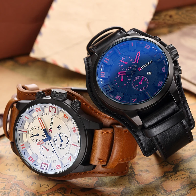 Новинка CURREN Мужские часы Топ бренд класса люкс спортивные кварцевые мужские