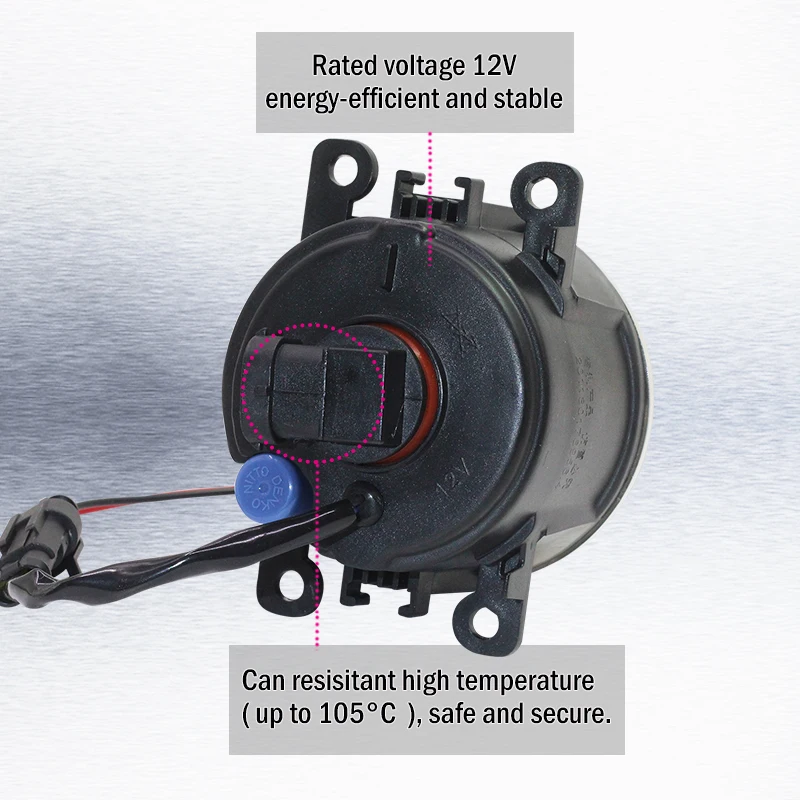 Cawanerl Автомобильный светодиодный противотуманный светильник + Ангел глаз DRL