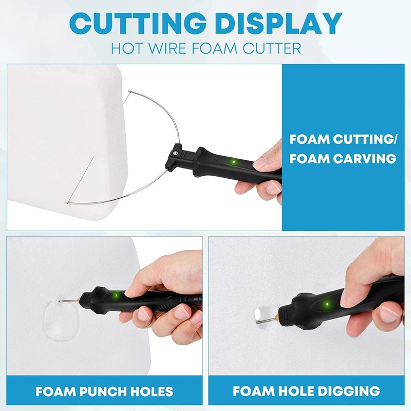 Набор инструментов для резки пены 3 в 1 нож нагревания с горячей проволокой